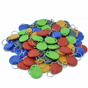 5/20/50/100/500 - Mix Colours 125Khz RFID Proximity ID Card Token Tags Key fobs Keyfobs